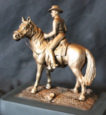 Western-paard met ruiter