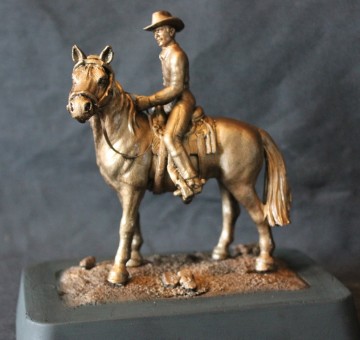 Western-paard met ruiter