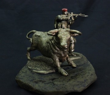 Bravo-Cie Stier met infanterist "versus Rothuis"