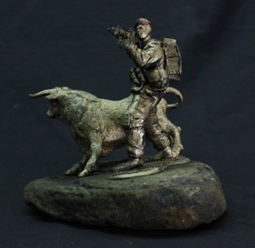 Bravo-Cie Stier met infanterist "versus Rothuis"