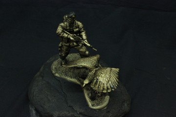 B-cie Infanterist met adelaar