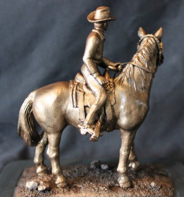 Western-paard met ruiter