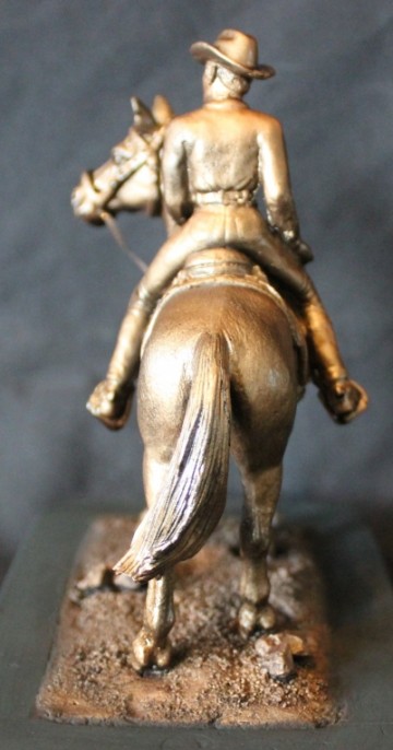 Western-paard met ruiter