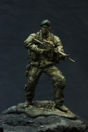 Infanterist met Colt