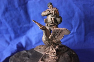 A-Cie Gans met Infanterist