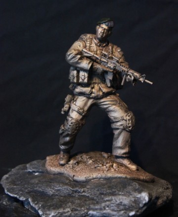 Infanterist met colt natres